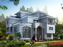 帶夾層的復式別墅設計施工圖效果圖_別墅設計圖紙,農村自建房設計圖