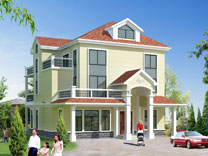 漂亮的三層別墅全套施工圖及效果圖_別墅設計圖紙,農村房屋設計圖