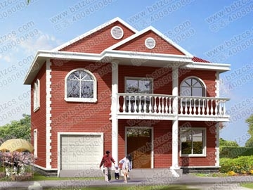 新農(nóng)村二層帶車(chē)庫(kù)小別墅設(shè)計(jì)圖_別墅設(shè)計(jì)圖紙,農(nóng)村房屋設(shè)計(jì)圖