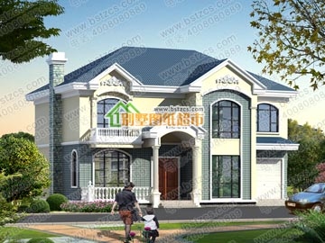 漂亮的二層鄉村別墅_別墅設計圖紙,新農村別墅,農村自建房設計