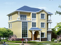 三層坡屋頂別墅_別墅設計圖紙,新農村別墅,農村自建房設計