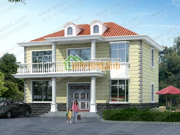 簡單實用的二層小別墅設(shè)計圖紙_農(nóng)村房屋設(shè)計圖,鼎川建筑