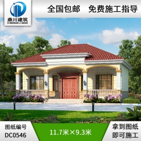 一層農(nóng)村簡單實(shí)用自建房別墅設(shè)計(jì)圖紙_農(nóng)村平房設(shè)計(jì)圖,鼎川建筑