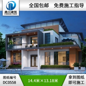 現(xiàn)代三層簡約別墅設(shè)計圖紙_農(nóng)村三層別墅圖紙,鼎川建筑