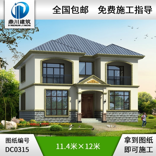 農村二層帶陽臺小別墅設計圖紙_農村房屋設計圖,別墅圖片大全