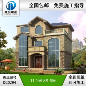 新農村三層別墅全套圖紙_別墅設計圖紙,鼎川建筑