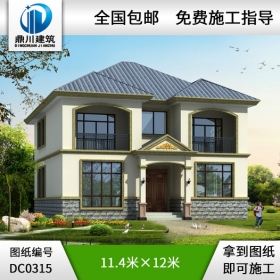 農村二層帶陽臺小別墅設計圖紙_農村房屋設計圖,別墅圖片大全