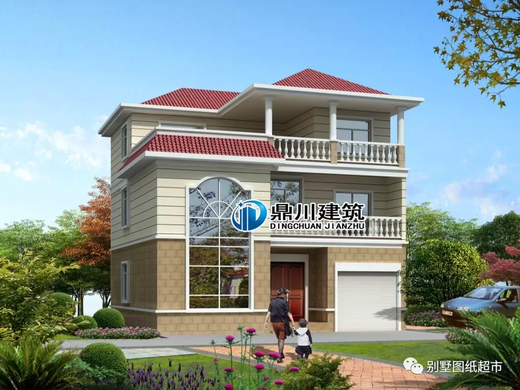 10款簡潔大方經濟型三層自建別墅，第1款造價20萬，第6款最漂亮！