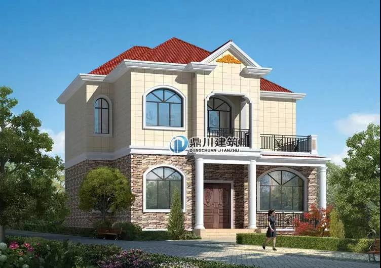 二層歐美風格別墅效果圖