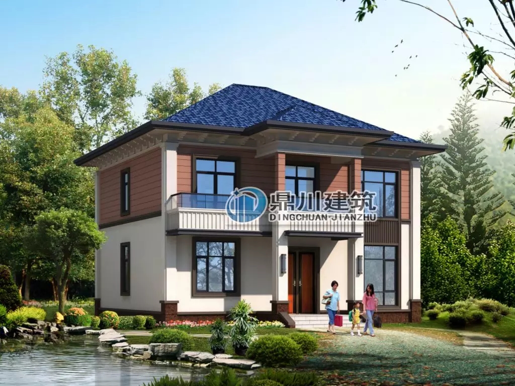 【新品】11&times;9.9米二層鄉村小別墅，5室3廳+堂屋，造價經濟適合農村建