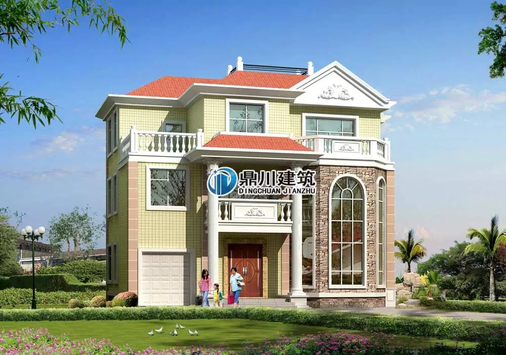 【案例】時尚感爆棚的復式三層農村別墅，還帶人人超愛的大院子！