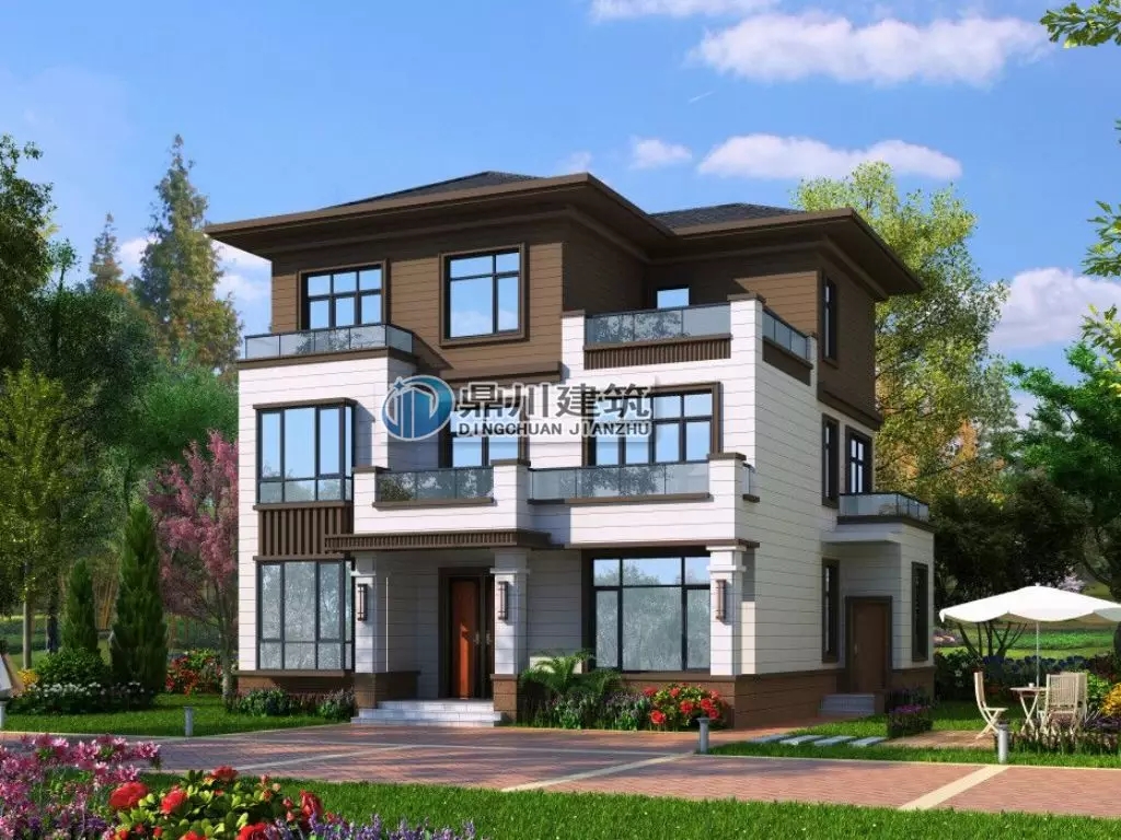 新中式三層別墅設計圖，現代與經典的完美結合！