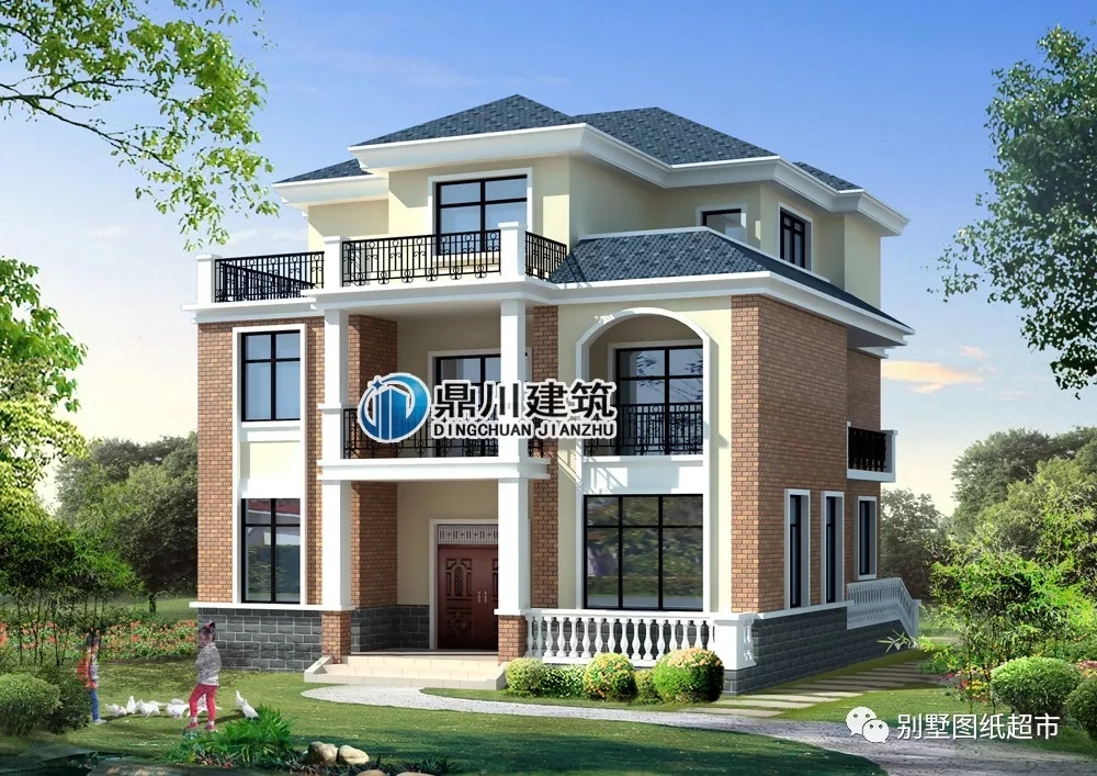 10款簡潔大方經濟型三層自建別墅，第1款造價20萬，第6款最漂亮！