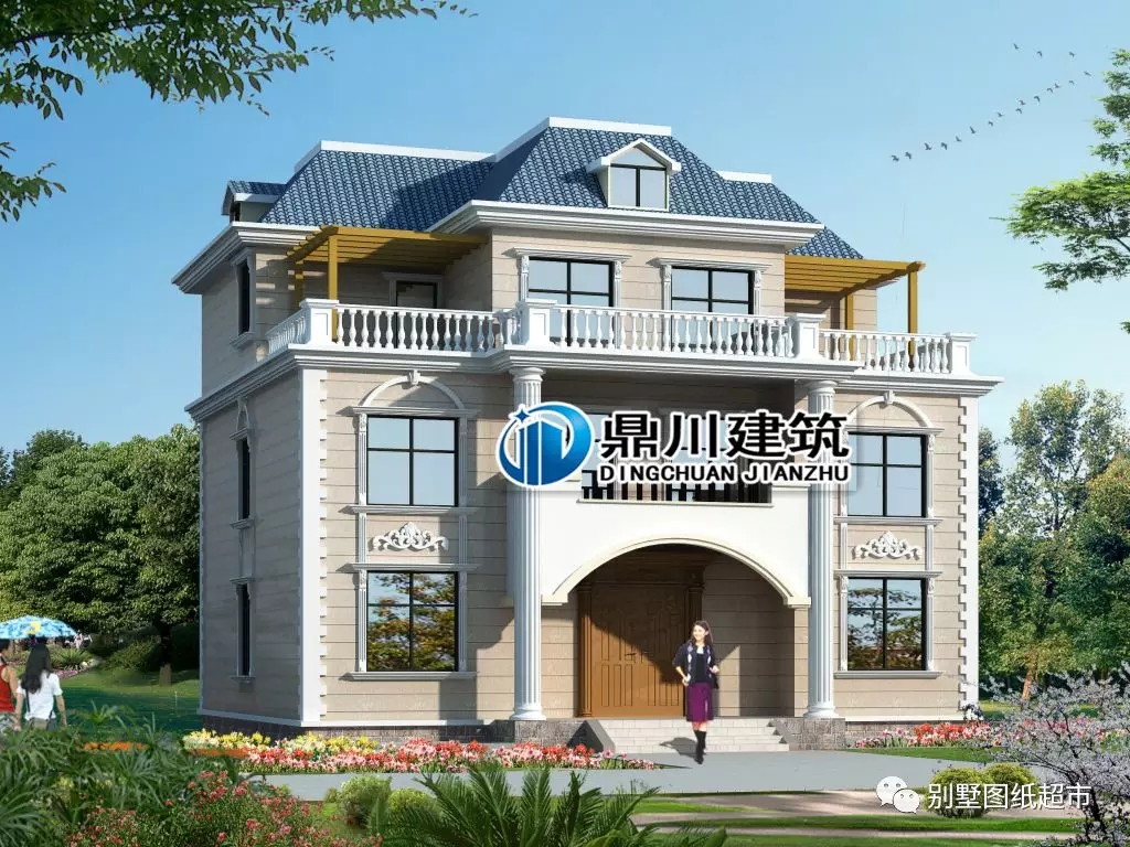 10款簡潔大方經濟型三層自建別墅，第1款造價20萬，第6款最漂亮！