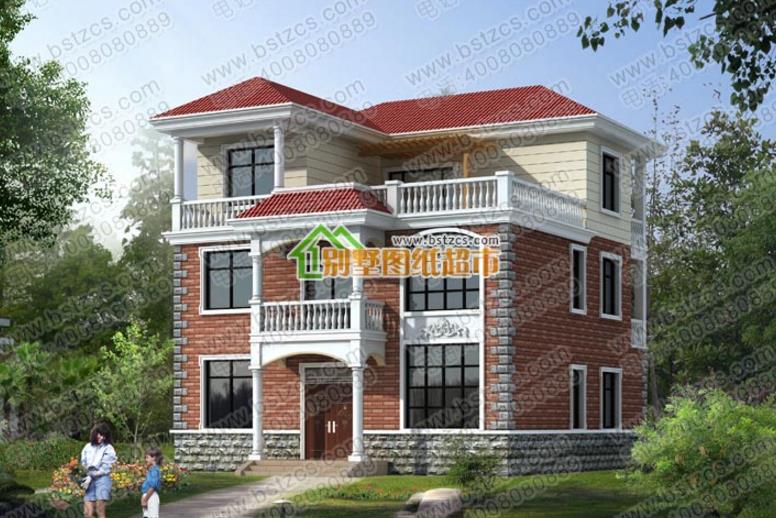 120平的三層農村別墅