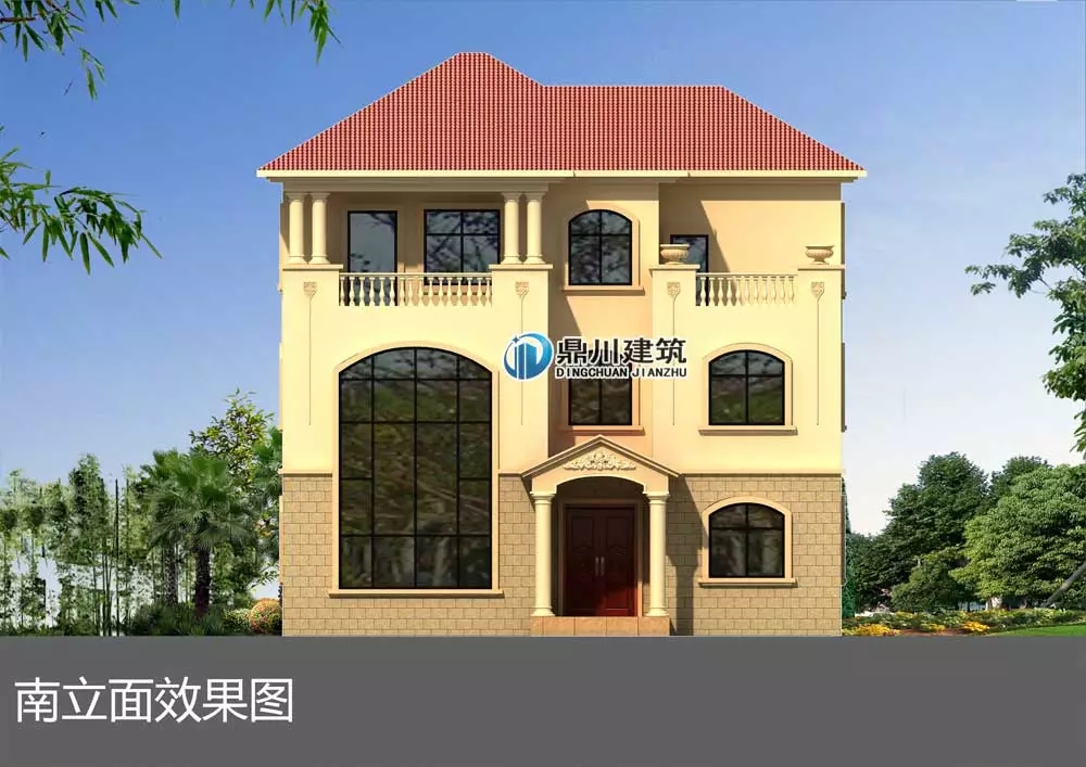 三層旋轉樓梯復式農村別墅建房案例，大氣漂亮得不像話！