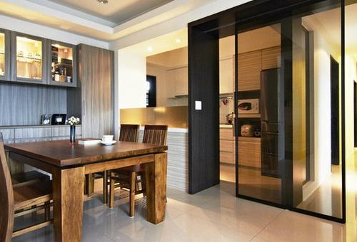 別墅廚房與餐廳隔斷怎么設計