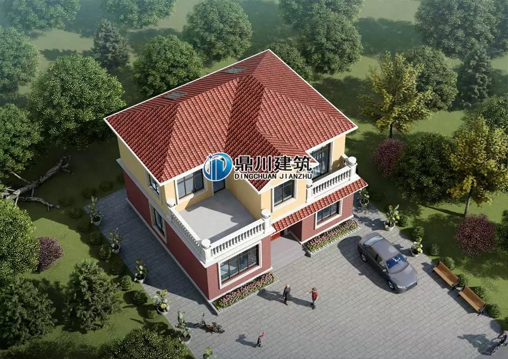 11x10米二層簡歐農村別墅，經濟實用性價比高！