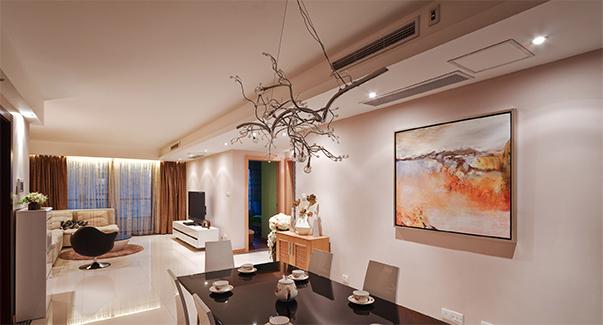 農村別墅安裝中央空調時，可參考的8種吊頂設計方式